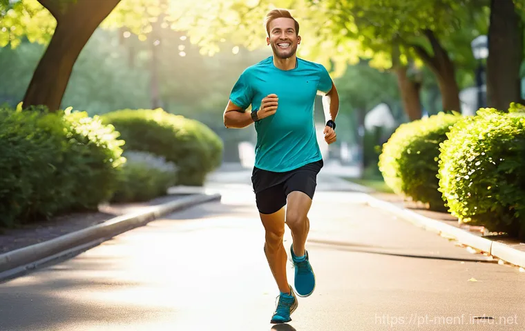 남성용 러닝화 리뷰 - Image Prompt 1: The Joy of a Personal Journey** 남성용 러닝화 리뷰 - Image Prompt 1: The Joy of a Personal Journey**